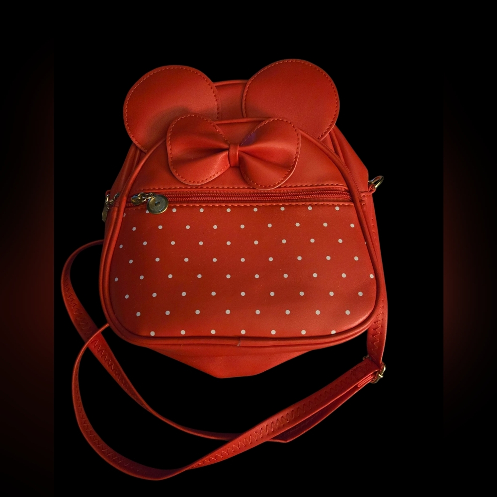 Red Minnie Mouse Backpack Purse NWOT Great For The Parks Great Xmas Gift